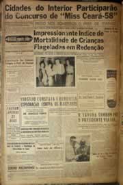 Página do jornal Correio do Ceará de abril de 1958