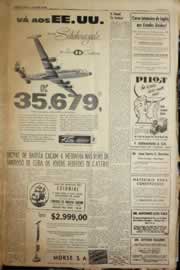 Página do jornal Correio do Ceará de abril de 1958