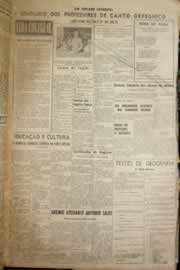Página do jornal Correio do Ceará de abril de 1958