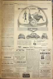 Página do jornal Correio do Ceará de abril de 1958