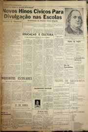 Página do jornal Correio do Ceará de abril de 1958