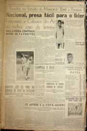 Página do jornal Correio do Ceará de maio de 1958