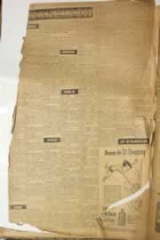 Página do jornal Correio do Ceará de maio de 1958