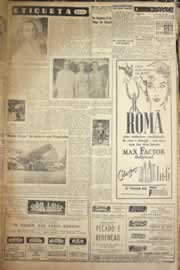 Página do jornal Correio do Ceará de maio de 1958