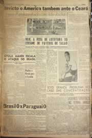 Página do jornal Correio do Ceará de maio de 1958