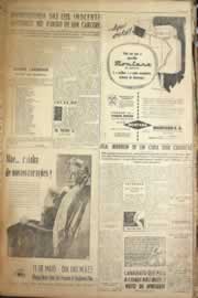 Página do jornal Correio do Ceará de maio de 1958