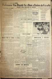 Página do jornal Correio do Ceará de maio de 1958