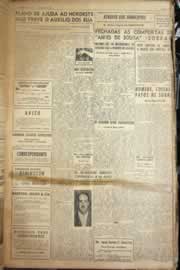 Página do jornal Correio do Ceará de maio de 1958