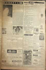 Página do jornal Correio do Ceará de maio de 1958