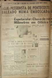 Página do jornal Correio do Ceará de maio de 1958