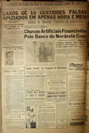 Página do jornal Correio do Ceará de maio de 1958