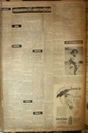 Página do jornal Correio do Ceará de maio de 1958