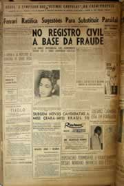 Página do jornal Correio do Ceará de maio de 1958