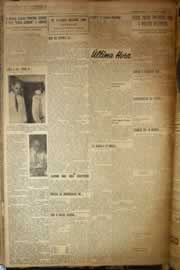 Página do jornal Correio do Ceará de maio de 1958