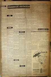 Página do jornal Correio do Ceará de maio de 1958