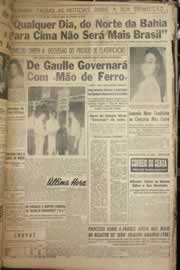 Página do jornal Correio do Ceará de junho de 1958