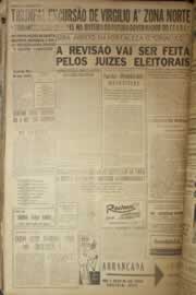 Página do jornal Correio do Ceará de junho de 1958