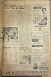 Página do jornal Correio do Ceará de junho de 1958