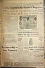 Página do jornal Correio do Ceará de junho de 1958