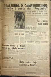 Página do jornal Correio do Ceará de junho de 1958