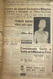 Página do jornal Correio do Ceará de junho de 1958
