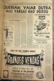 Página do jornal Correio do Ceará de junho de 1958