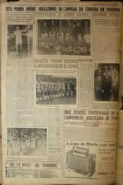 Página do jornal Correio do Ceará de junho de 1958