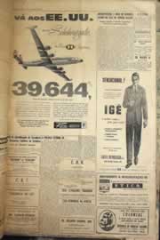 Página do jornal Correio do Ceará de junho de 1958