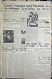 Página do jornal Correio do Ceará de julho de 1958