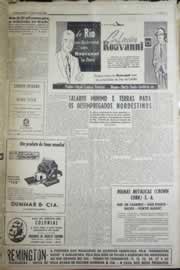 Página do jornal Correio do Ceará de julho de 1958