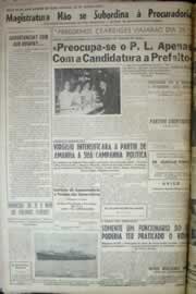 Página do jornal Correio do Ceará de julho de 1958