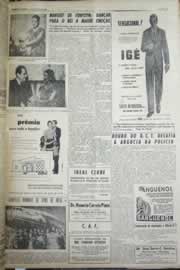 Página do jornal Correio do Ceará de julho de 1958