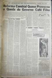 Página do jornal Correio do Ceará de julho de 1958