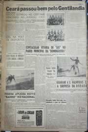 Página do jornal Correio do Ceará de julho de 1958