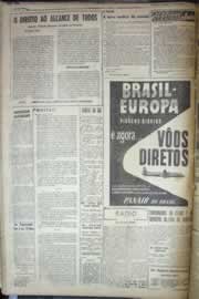 Página do jornal Correio do Ceará de julho de 1958