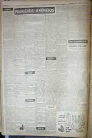 Página do jornal Correio do Ceará de julho de 1958