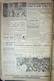 Página do jornal Correio do Ceará de julho de 1958
