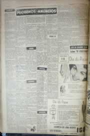 Página do jornal Correio do Ceará de agosto de 1958