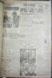 Página do jornal Correio do Ceará de agosto de 1958