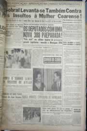 Página do jornal Correio do Ceará de agosto de 1958