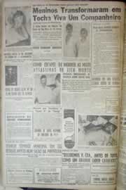 Página do jornal Correio do Ceará de agosto de 1958
