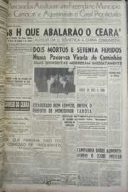 Página do jornal Correio do Ceará de setembro de 1958