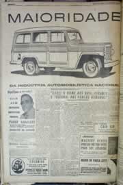 Página do jornal Correio do Ceará de setembro de 1958