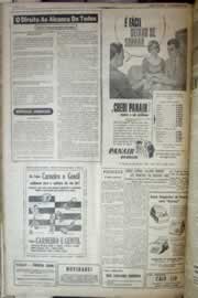 Página do jornal Correio do Ceará de setembro de 1958