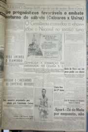 Página do jornal Correio do Ceará de setembro de 1958