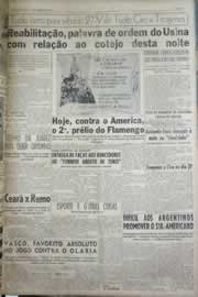 Página do jornal Correio do Ceará de setembro de 1958