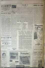 Página do jornal Correio do Ceará de setembro de 1958