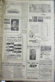 Página do jornal Correio do Ceará de setembro de 1958