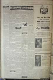 Página do jornal Correio do Ceará de setembro de 1958