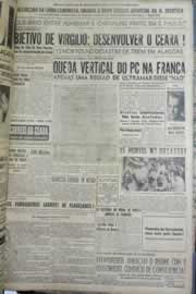 Página do jornal Correio do Ceará de setembro de 1958